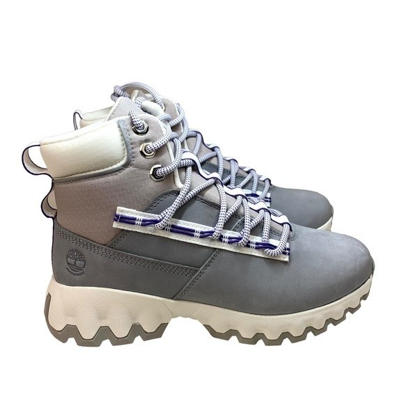 NWT Timberland Greenstride Edge Waterproof Nubuck Gray Hiking Boots 8 - Picture 2 of 10
